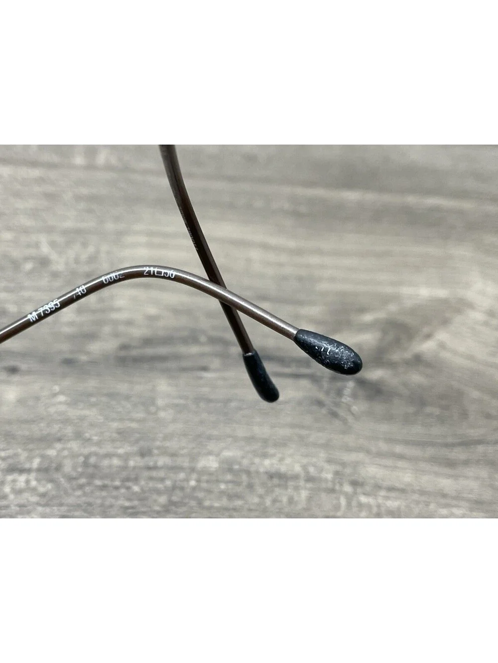 Silhouette M7395 /40 6062 Titanium Brown Rimless Eyeglasses Frames 21[]50